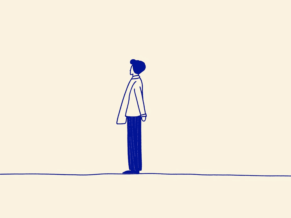 회고가 곱씹기로 미끄러지지 않도록 관점을 바꿔 바라보는 자기거리두기의 상징